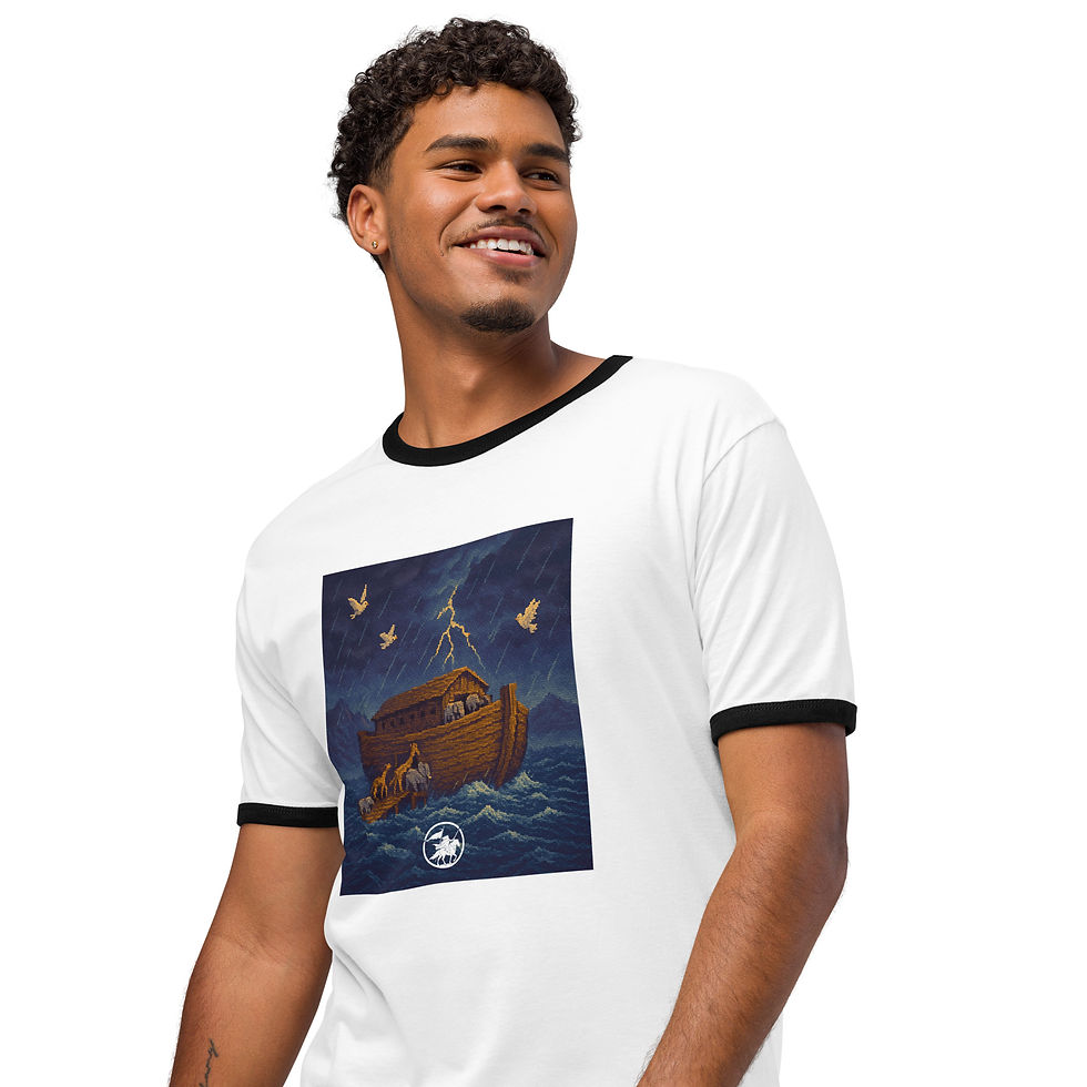 Thumbnail: Noah's Ark | Unisex Ringer Tshirt