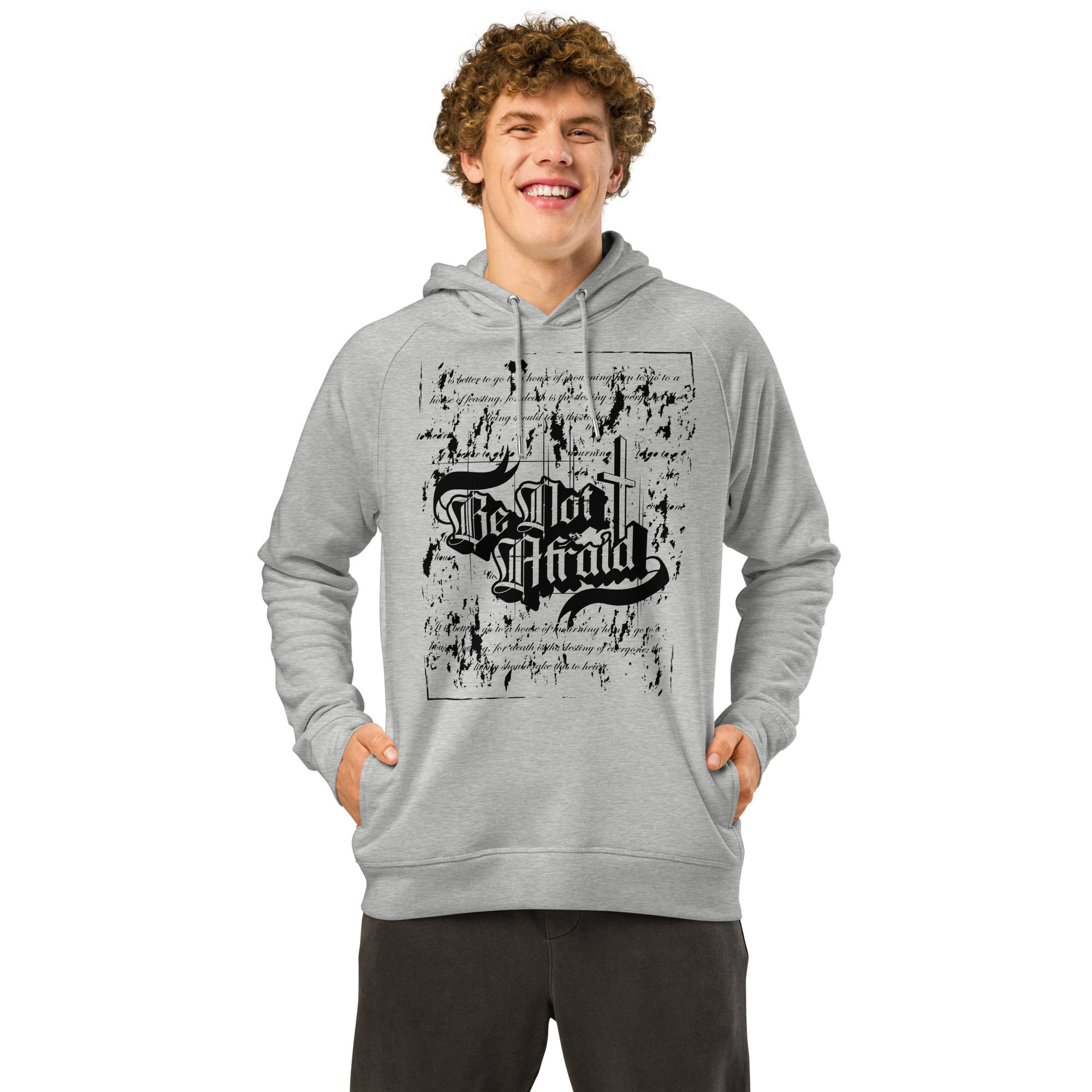 Be Not Afraid - Unisex organic hoodie with side pocket