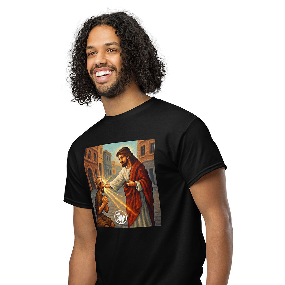 Thumbnail: Jesus Healing blind man | DryBlend® t-shirt