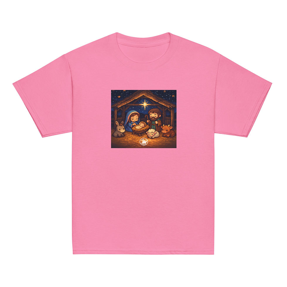 Thumbnail: Birth of Jesus Chibi Style | Unisex Kids Classic T-shirt