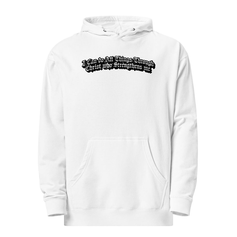 Thumbnail: Christ Strengthens - MeUnisex Thick Hoodie