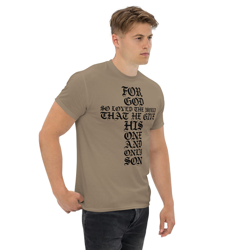 Thumbnail: Cross Shaped of Text - Unisex Classic T-shirt