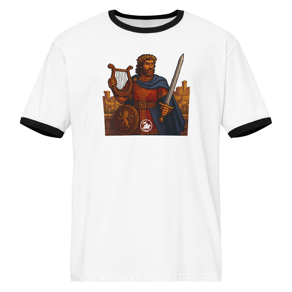 Thumbnail: King David | Unisex Ringer Tshirt