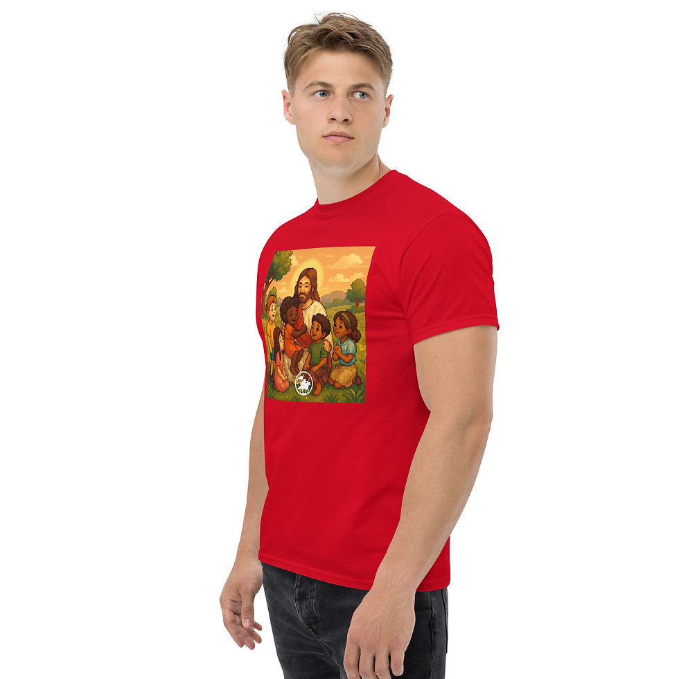 Thumbnail: Jesus surrounded by childrens | Unisex Classic T-shirt