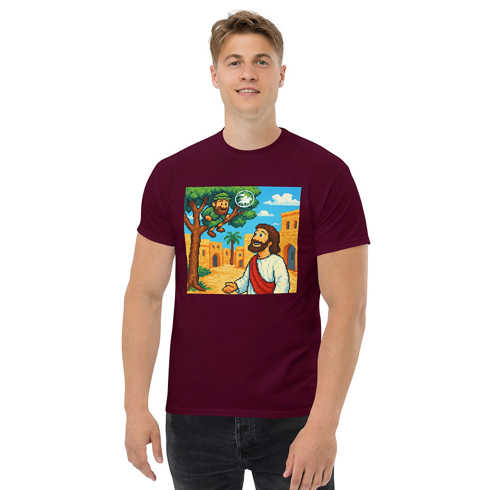 Thumbnail: Zacchaeus in Sycamore tree | Unisex Classic T-shirt
