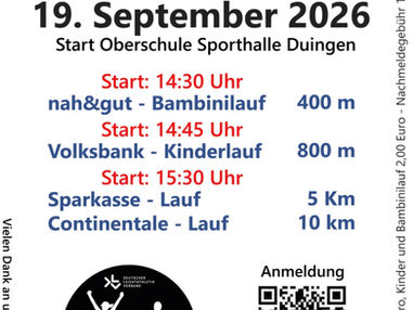 19. Duinger Berglauf Auschreibung & Anmeldung