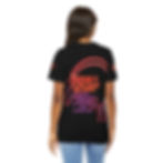Woman wearing black t-shirt with text: Today, do your thing, forever, Beloved Kid's T-Shirt.
