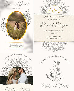 Elegant Wedding — Soft beige, ivory and gold florals for timeless, refined wedding designs.