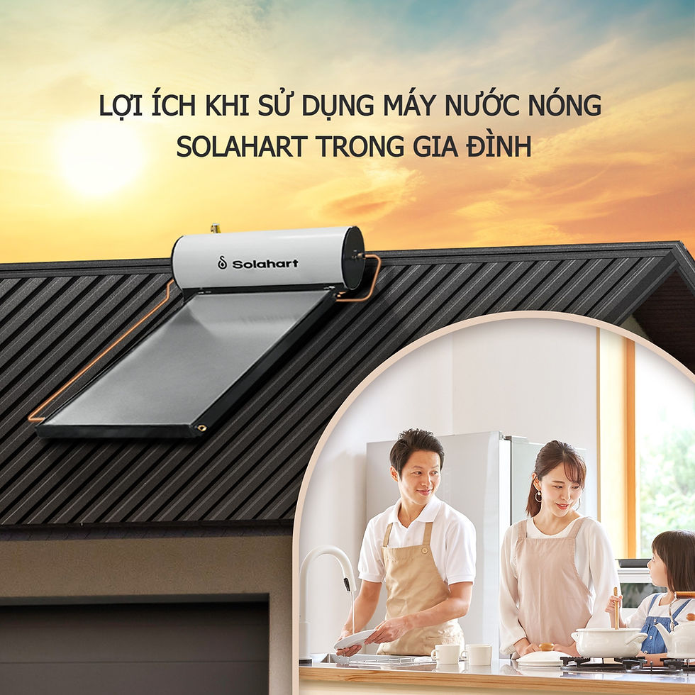 Lợi ích khi sử dụng máy nước nóng năng lượng mặt trời