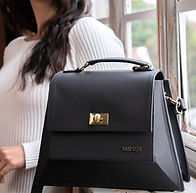 Lucca black herebags, handmade, unique