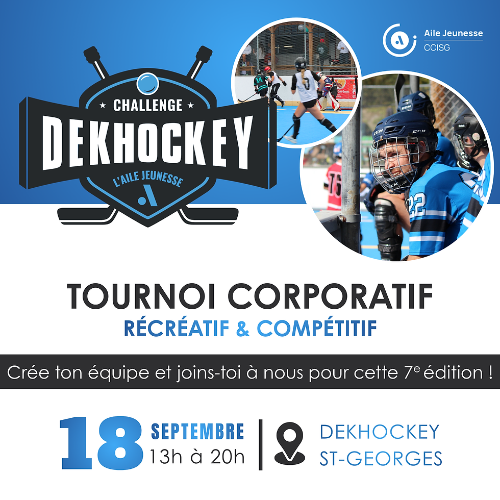 Le Challenge DekHockey de l'Aile Jeunesse 2026 | 7e édition