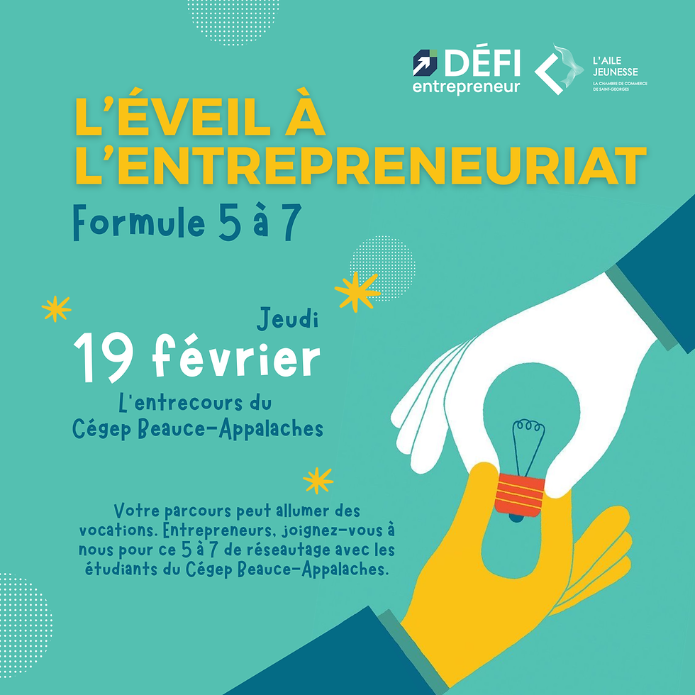 L'éveil à l'entrepreneuriat | Rencontre entre entrepreneurs & étudiants