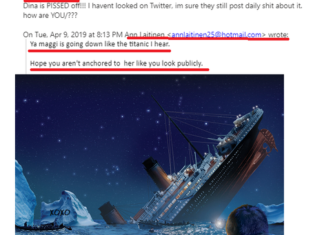 Spotted...A Sinking Ship... XOXO