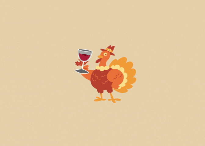 Graphic of a turley swirling red wine in a wine glass