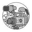 circle icon, student drama class and ima