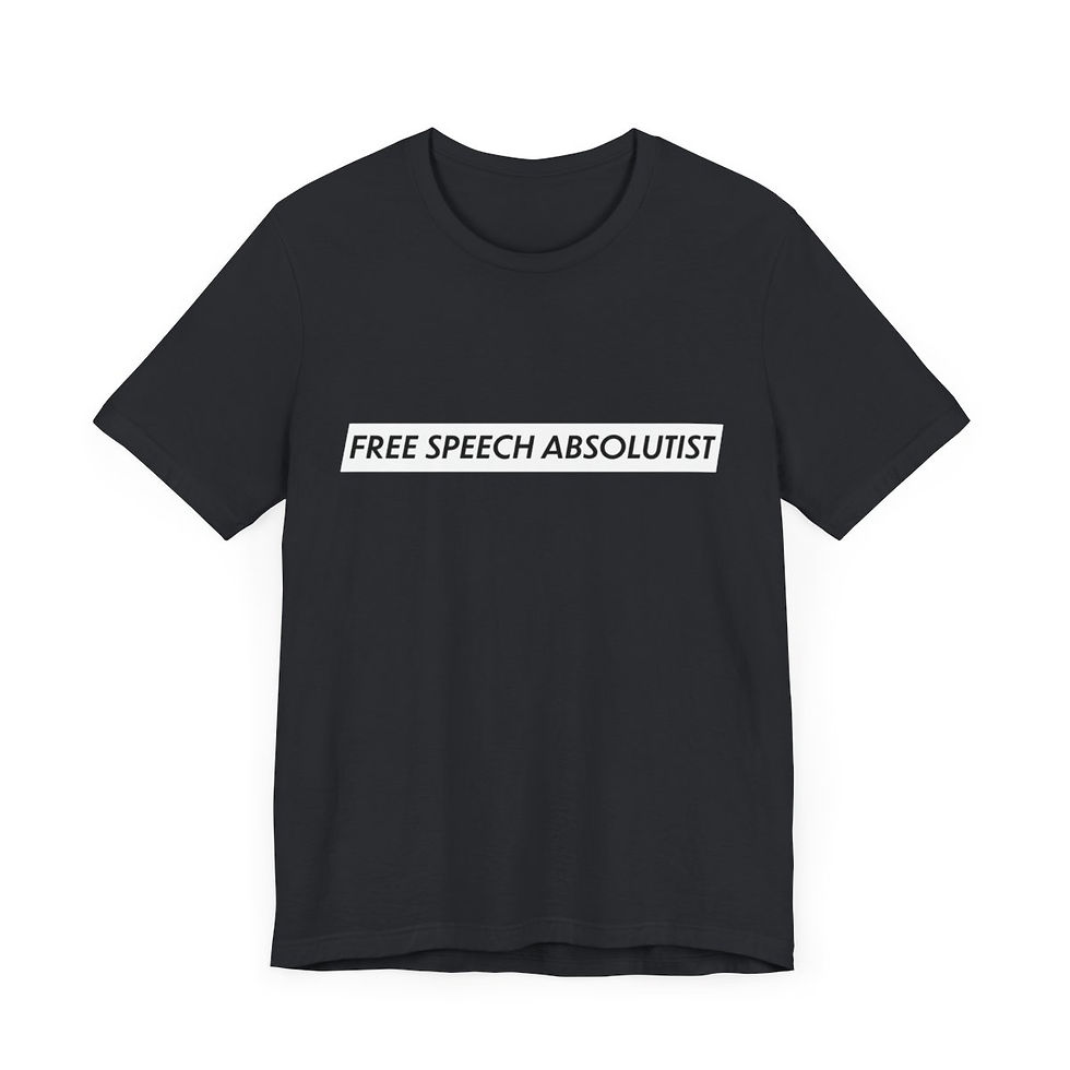 Free Speech Absolutist T-Shirt (Dark)