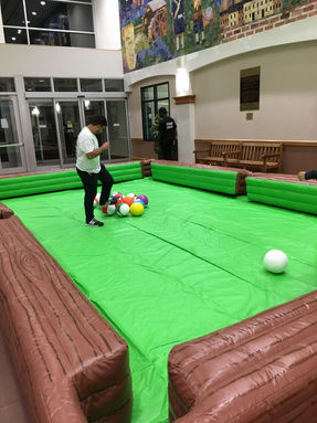 human soccer billiards, soccer billiards, soccer pool table,