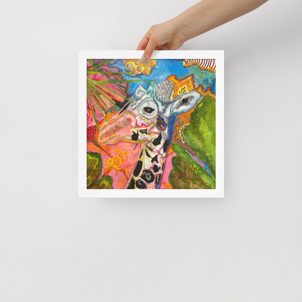 Thumbnail: Giraffe Framed Print