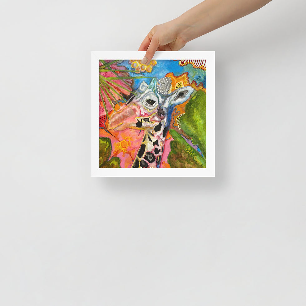 Thumbnail: Giraffe Framed Print