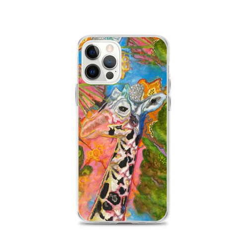 Giraffe iPhone Case | Art By Sabra Giraffe iPhone Case | Art By Sabra
