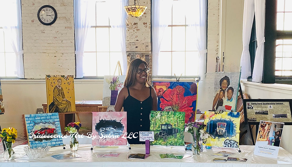 Sabra building her professional art career and art business