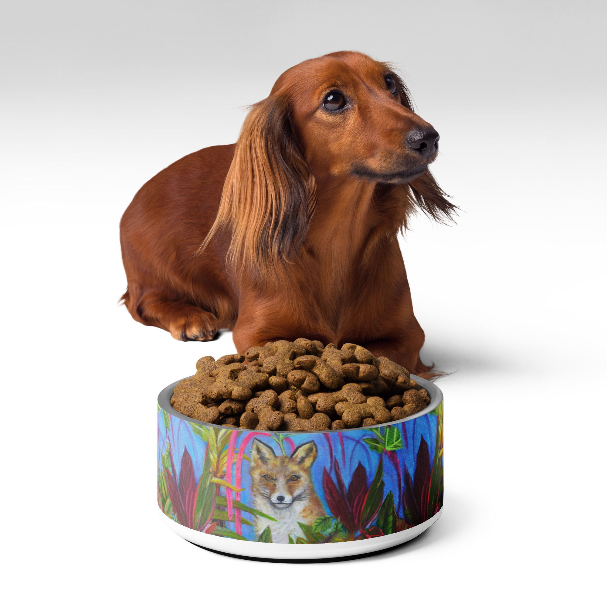 Fox Painting Pet bowl