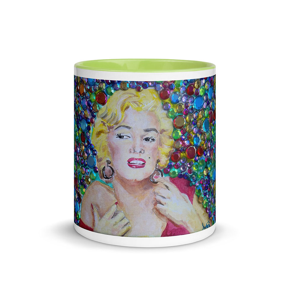 Thumbnail: Blonde Bombshell Mug with Color Inside 