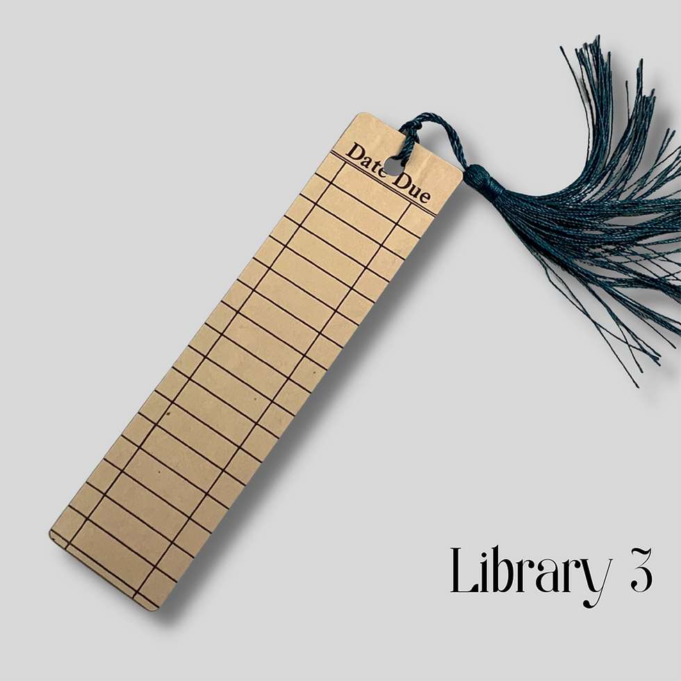 Thumbnail: Vintage Library Checkout Card Metal Bookmarks