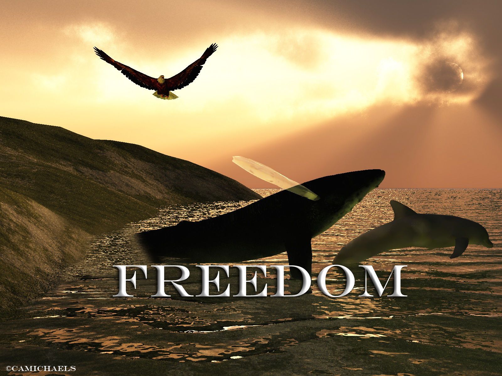 Freedom digital wallapaper