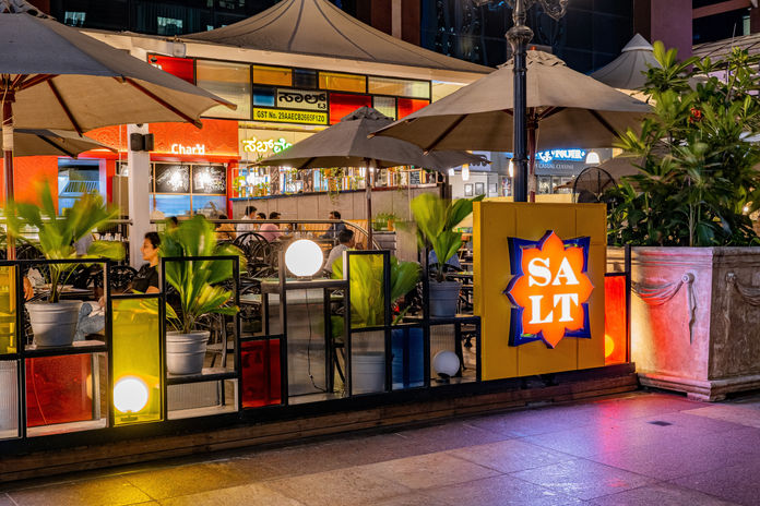 Entrance to SALT UB City Bengaluru - Restaurants and Hospitality Interior Design and Construction by Melange Interiors Bengaluru