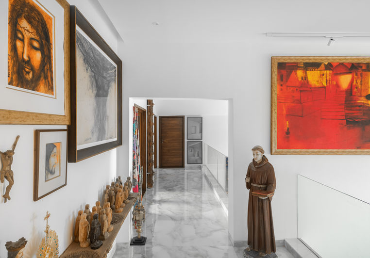 Christian Art Inspired Interiors of Regency Margosa Bengaluru - Luxury Apartment Architecture and Interior Design by Keystone Studio Bengaluru