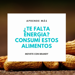 ¿Te falta energía? Consumí estos alimentos!