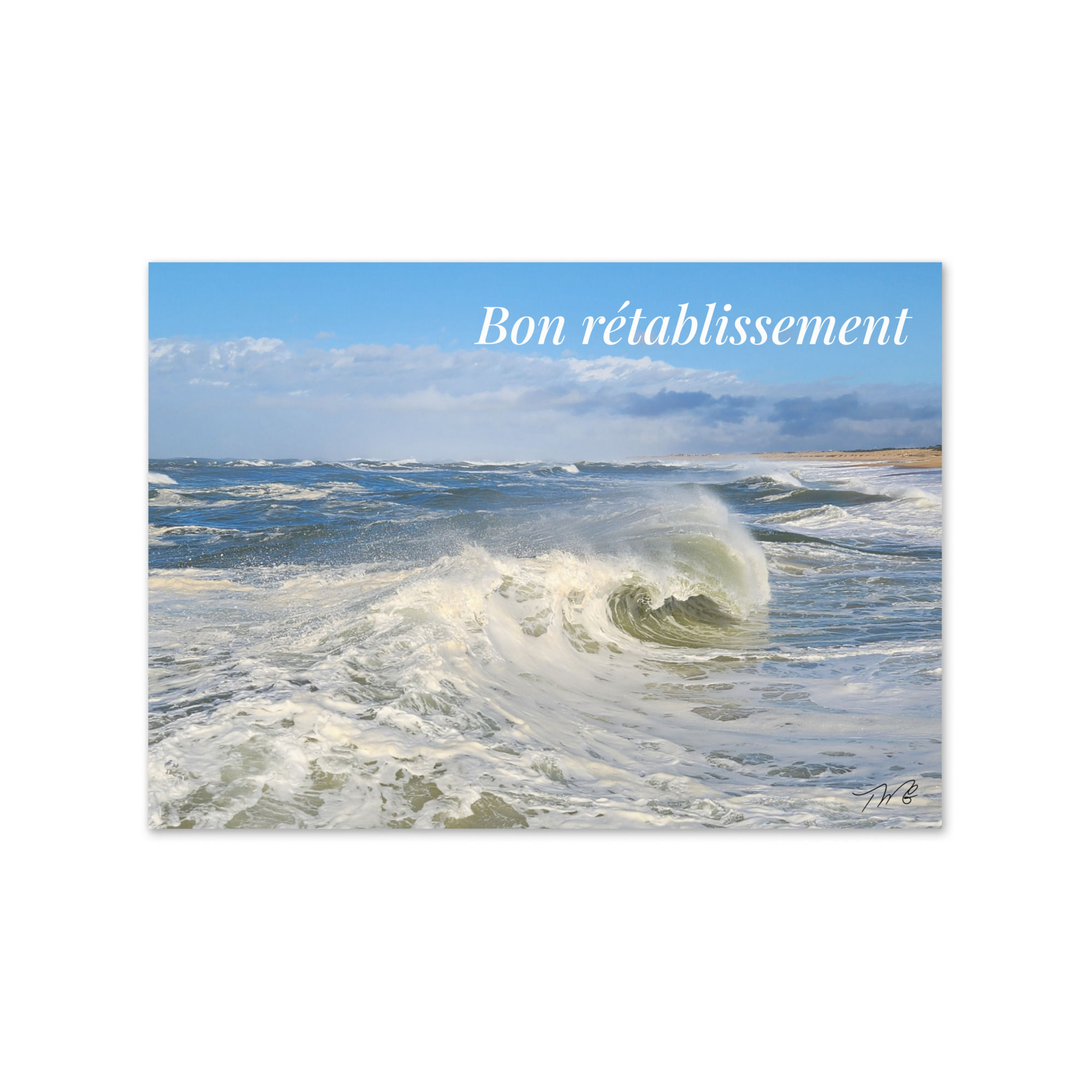 Français – Bon Rétablissement Capbreton, France – Carte de vœux