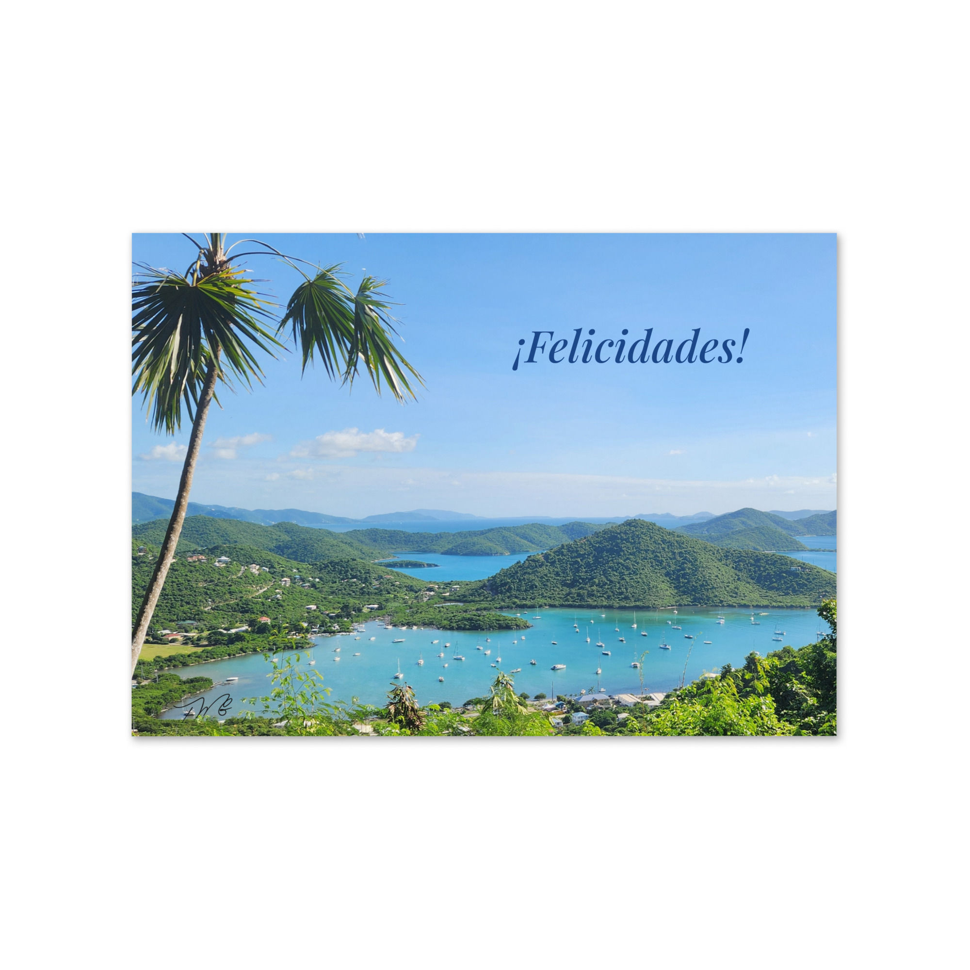 Español – Felicitaciones Coral Bay, Saint John – Tarjeta de felicitación
