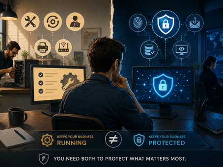 Why Your IT Support Isn't Keeping You Safe: The Critical Difference Between Maintenance and Security