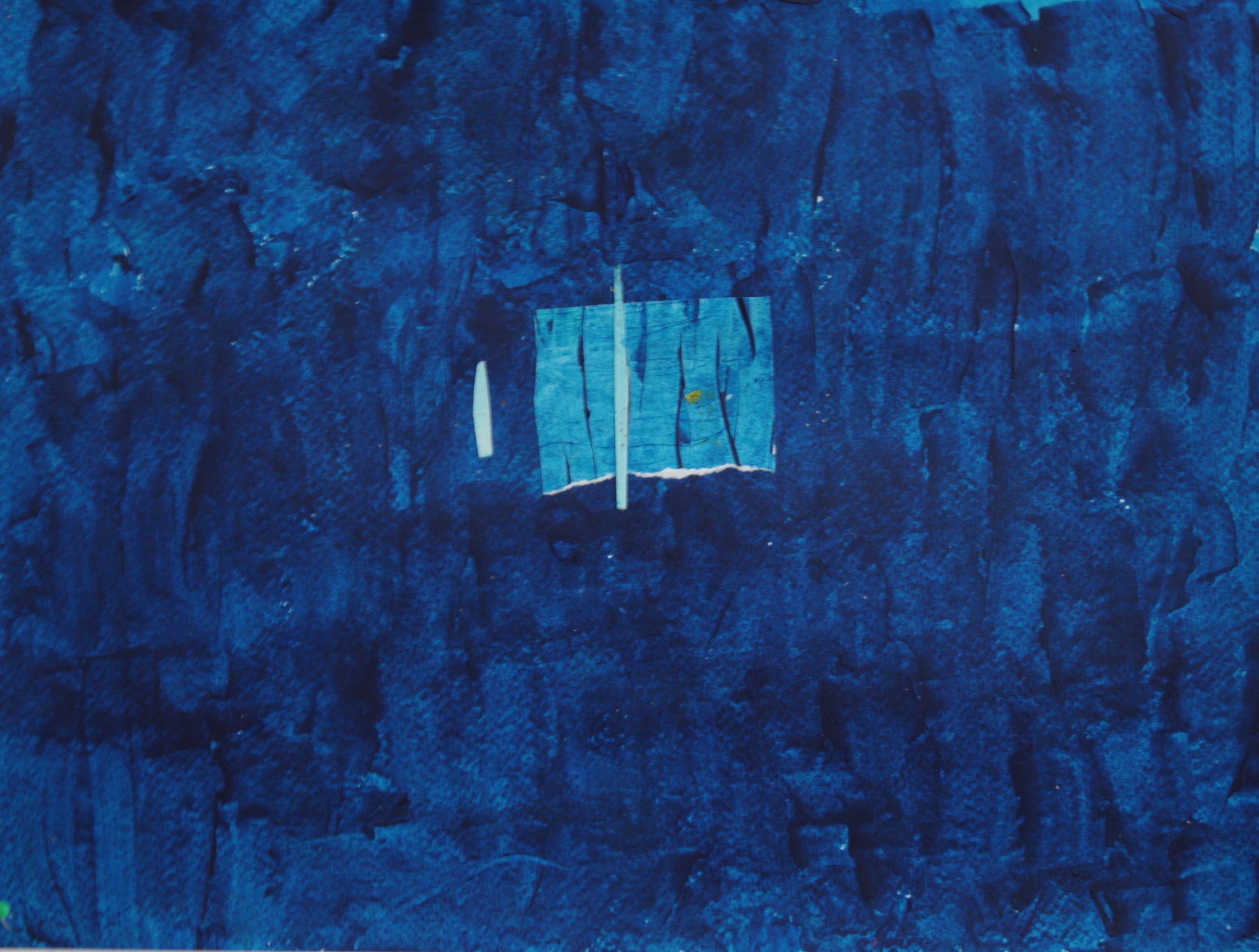 bleu sur bleu 24x32cm