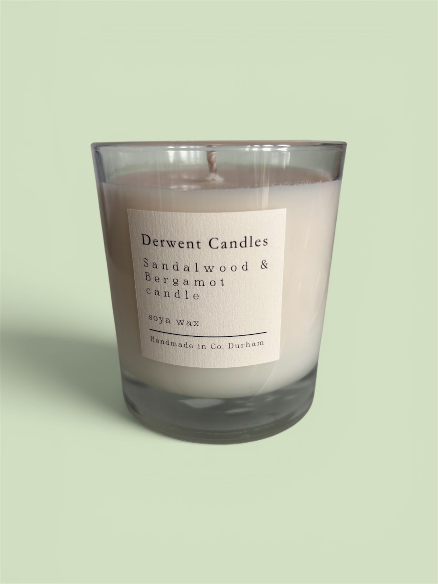 Clear Glass fragranced candle