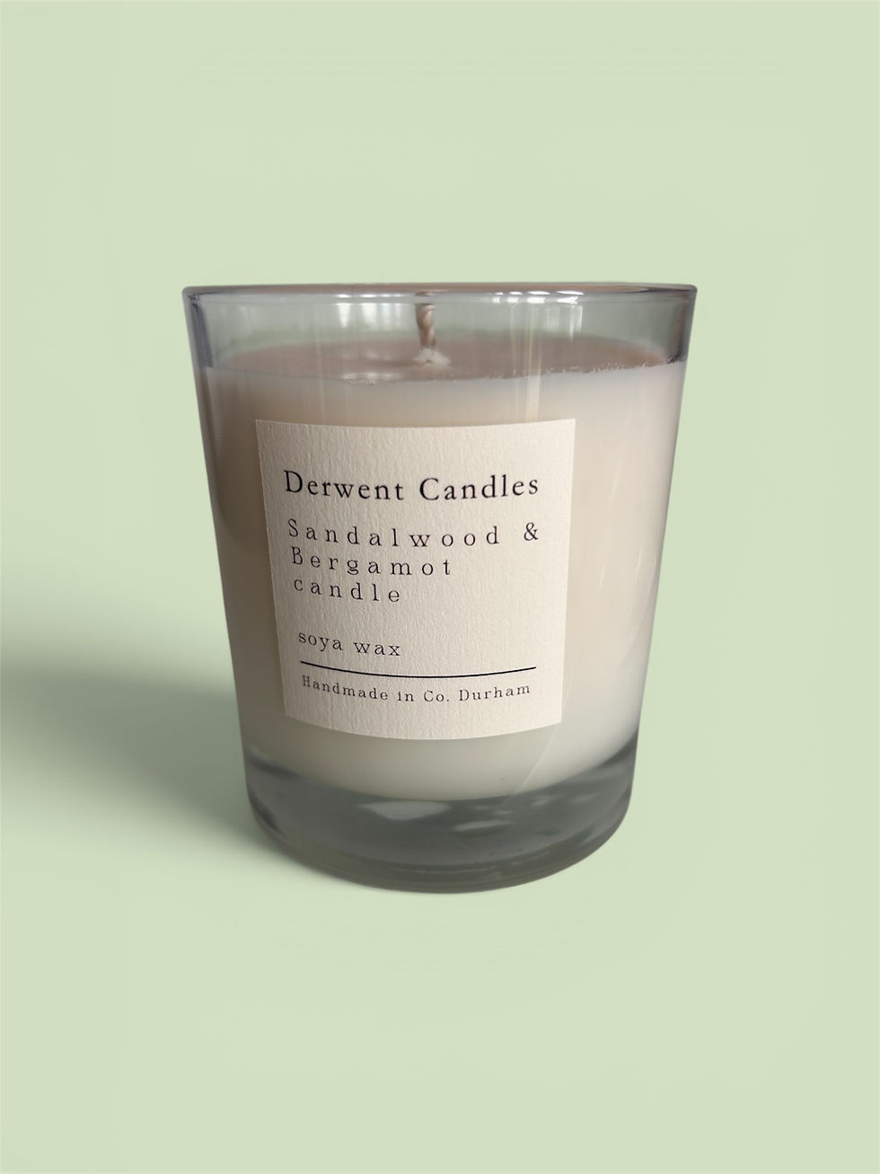 Clear Glass fragranced candle