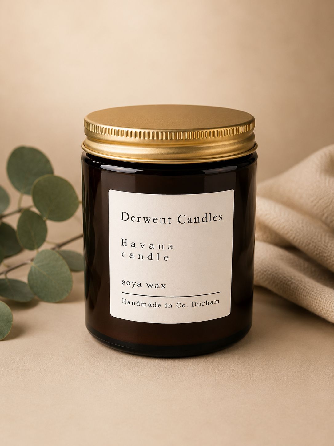 Havana Soya Candle in Amber Jar