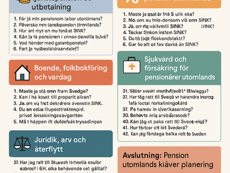 Pension utomlands: de vanligaste frågor och svaren