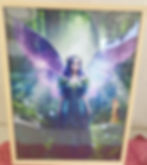 Tableau cadre print Féerique Violette