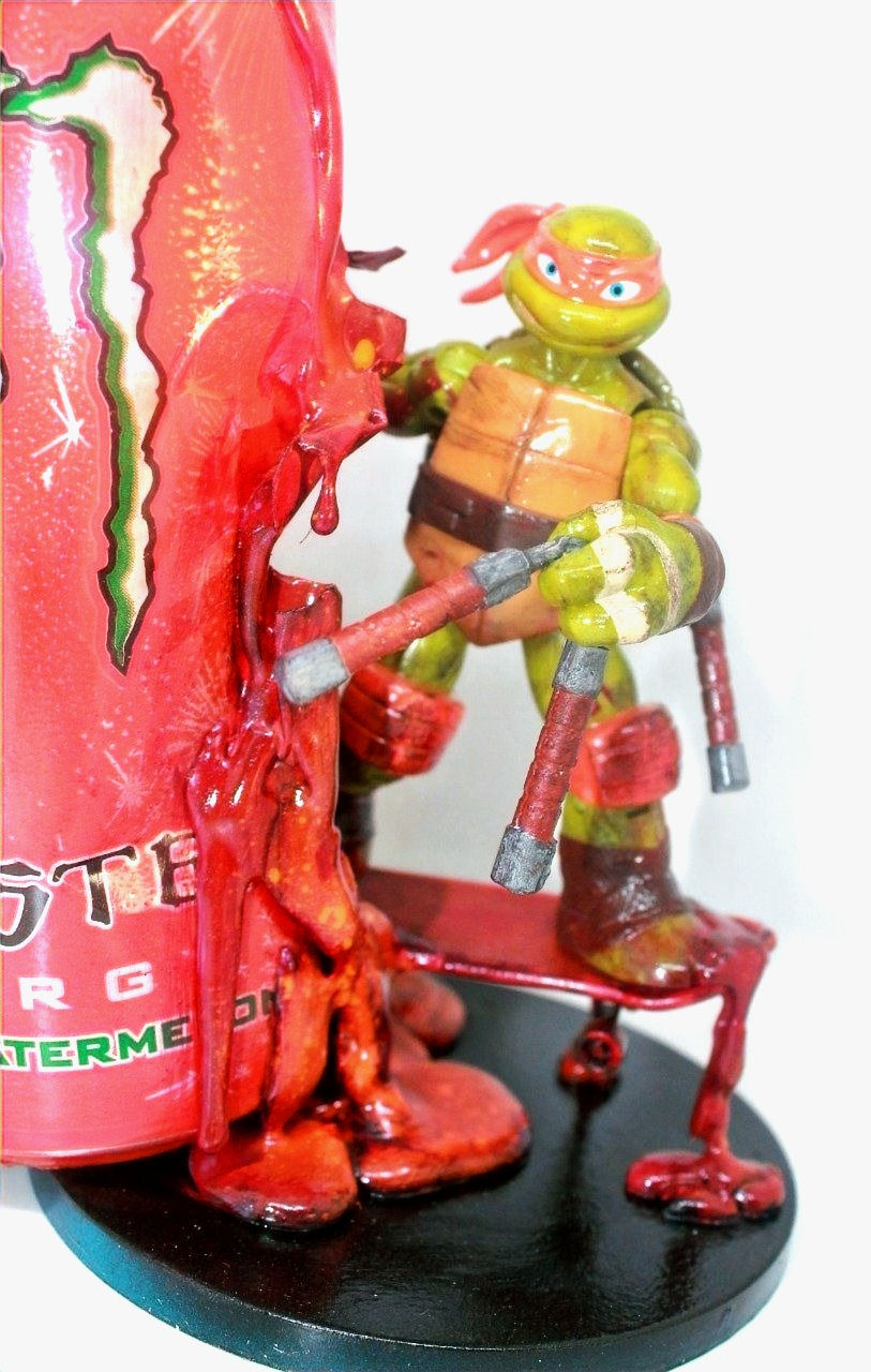 Thumbnail: Figurine Turtles Ninja Raphaléo Art Design 18 Cm