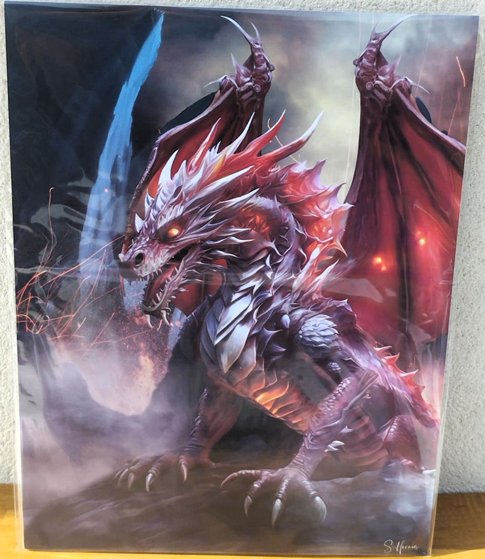 Art Print Dragon Rouge