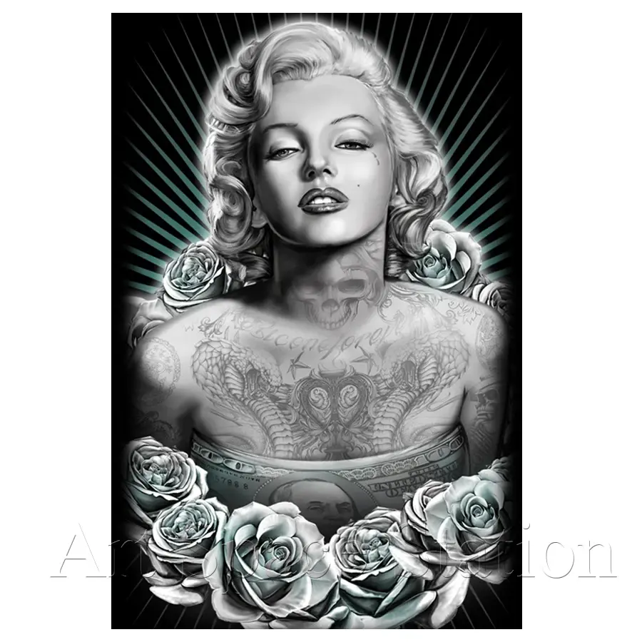 Thumbnail: Tableau Lenticulaire 3D Marylin Monroe 42.5 Cm