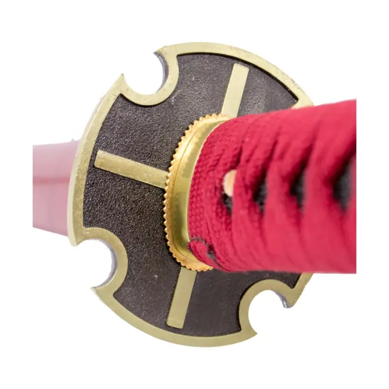 Miniature : Mini Katana Zoro Sandai Kitetsu Rouge avec Support