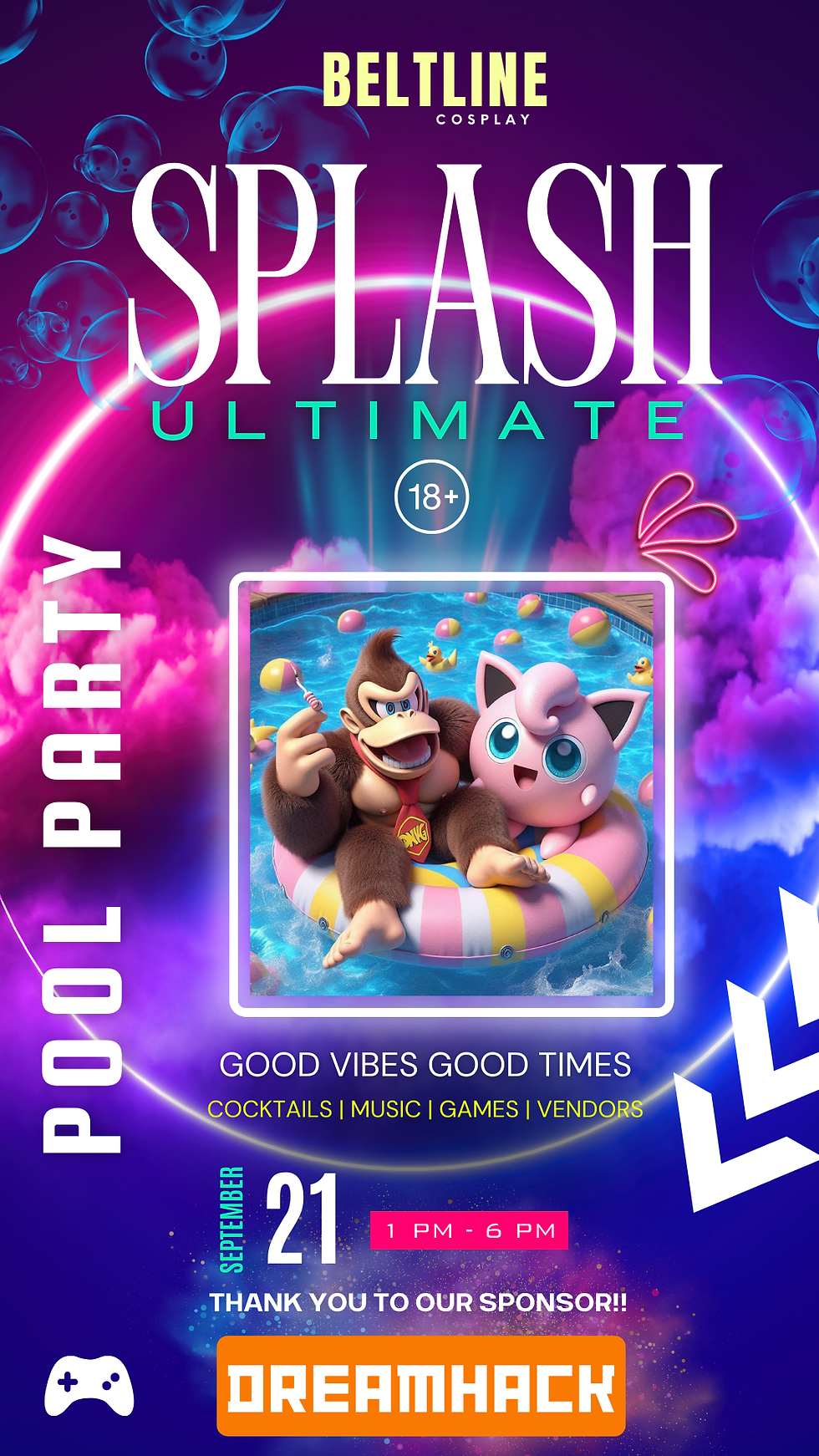 Splash Ultimate Pool Party - Sponsored by Dreamhack (18+)