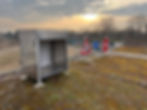 Weather test bench target area