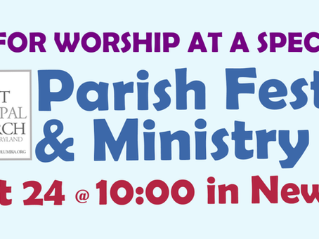 Christ Church's Parish Festival and Ministry Fair - This Sunday, August 24