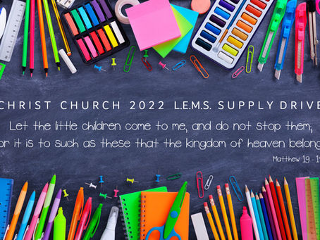 Christ Church Outreach News: June 23, 2022