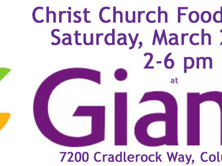 Food Drive - Saturday, March 23rd
